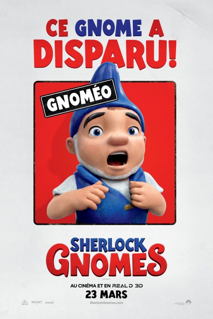 L'affiche du film Sherlock Gnomes