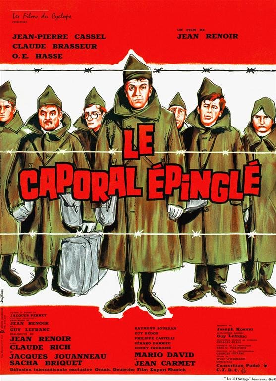 French poster of the movie Le Caporal épinglé
