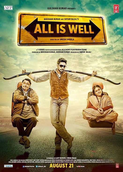 L'affiche originale du film All Is Well en Hindi