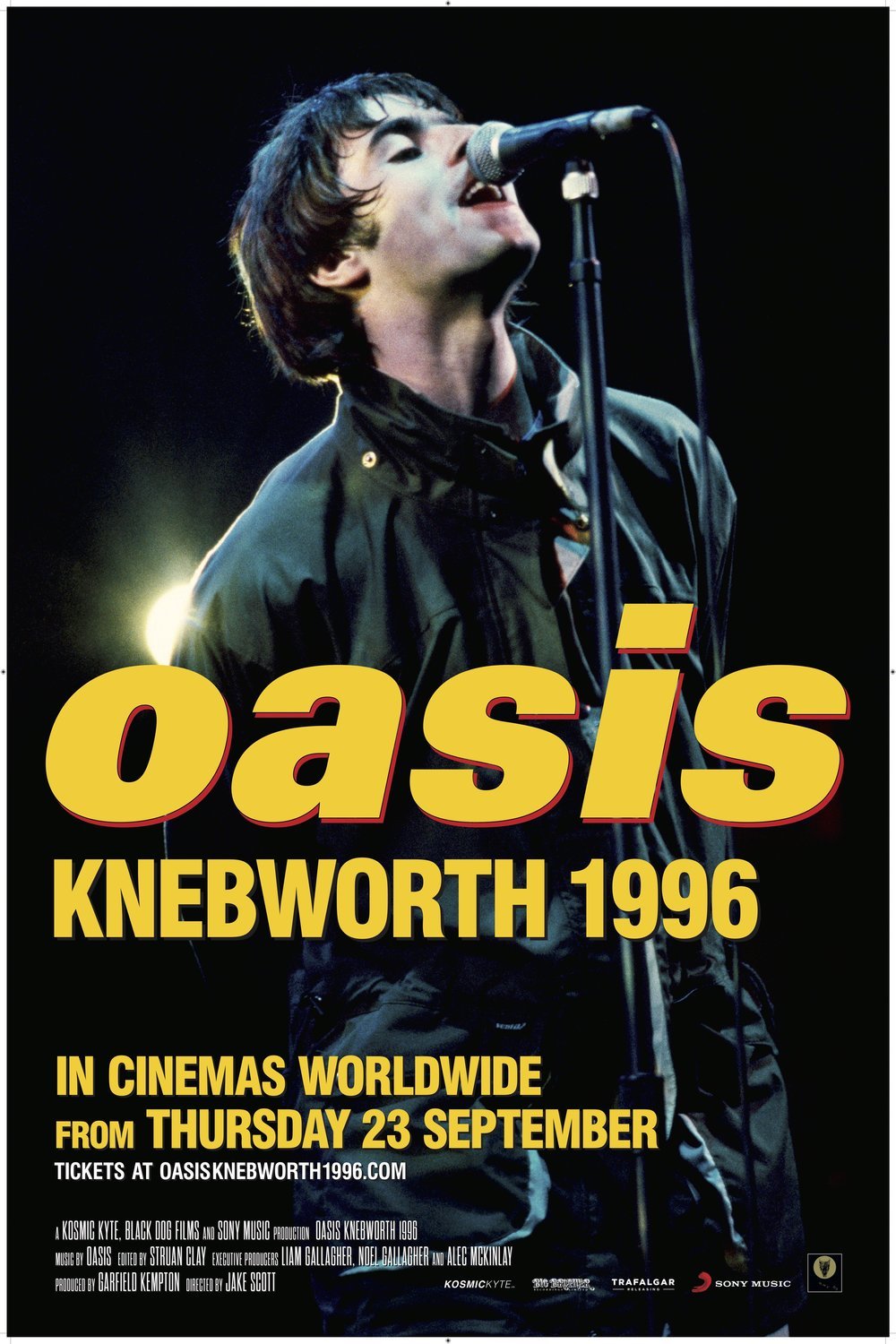 L'affiche du film Oasis Knebworth 1996