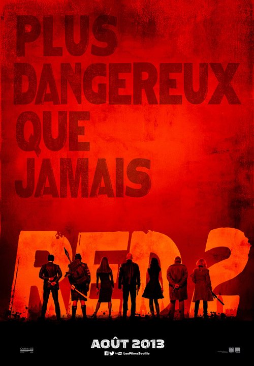L'affiche du film Red 2 v.f.