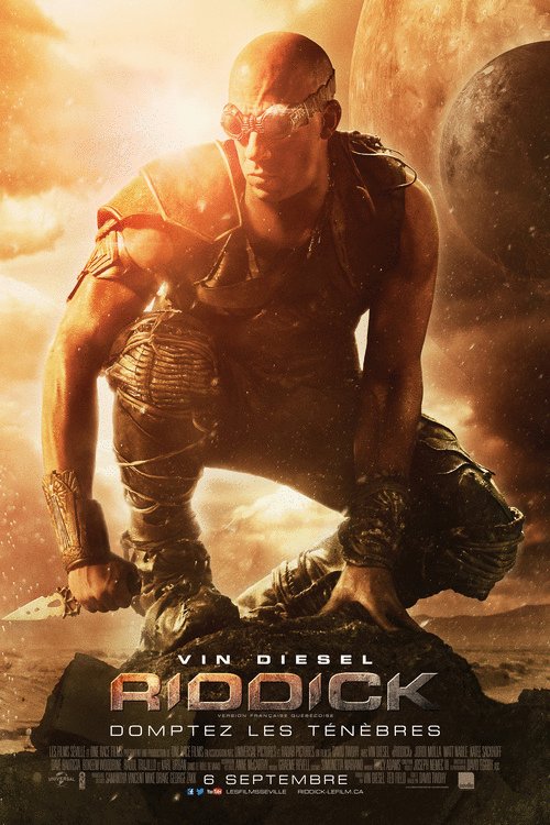L'affiche du film Riddick v.f.