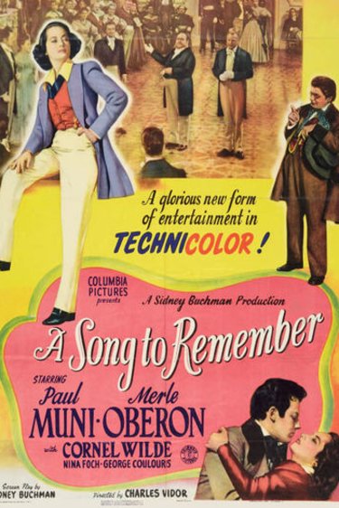 L'affiche du film A Song to Remember