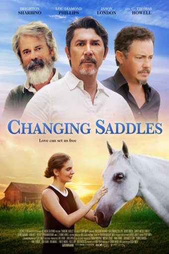L'affiche originale du film Changing Saddles en anglais