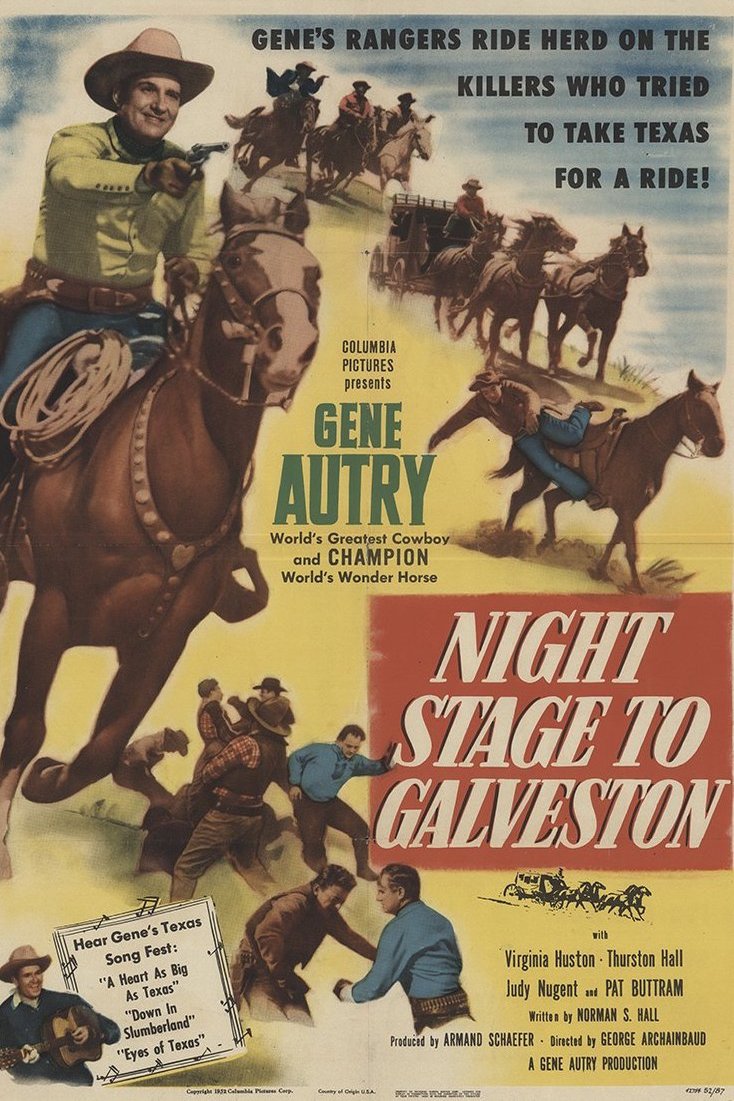 L'affiche du film Night Stage to Galveston