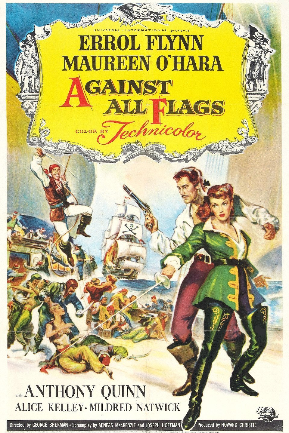 L'affiche du film Against All Flags