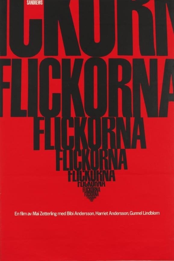 L'affiche originale du film Flickorna en suédois