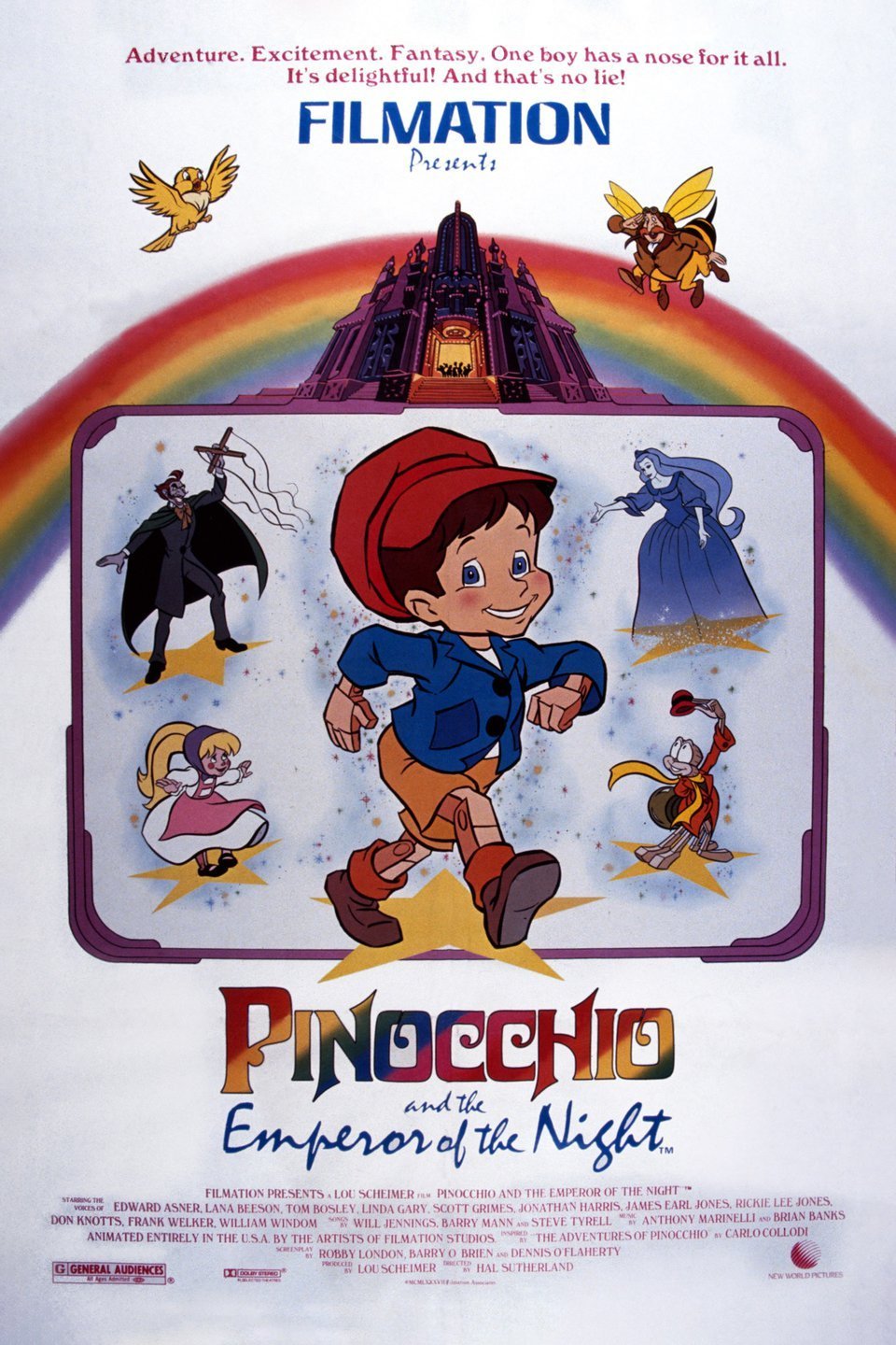 L'affiche du film Pinocchio and the Emperor of the Night