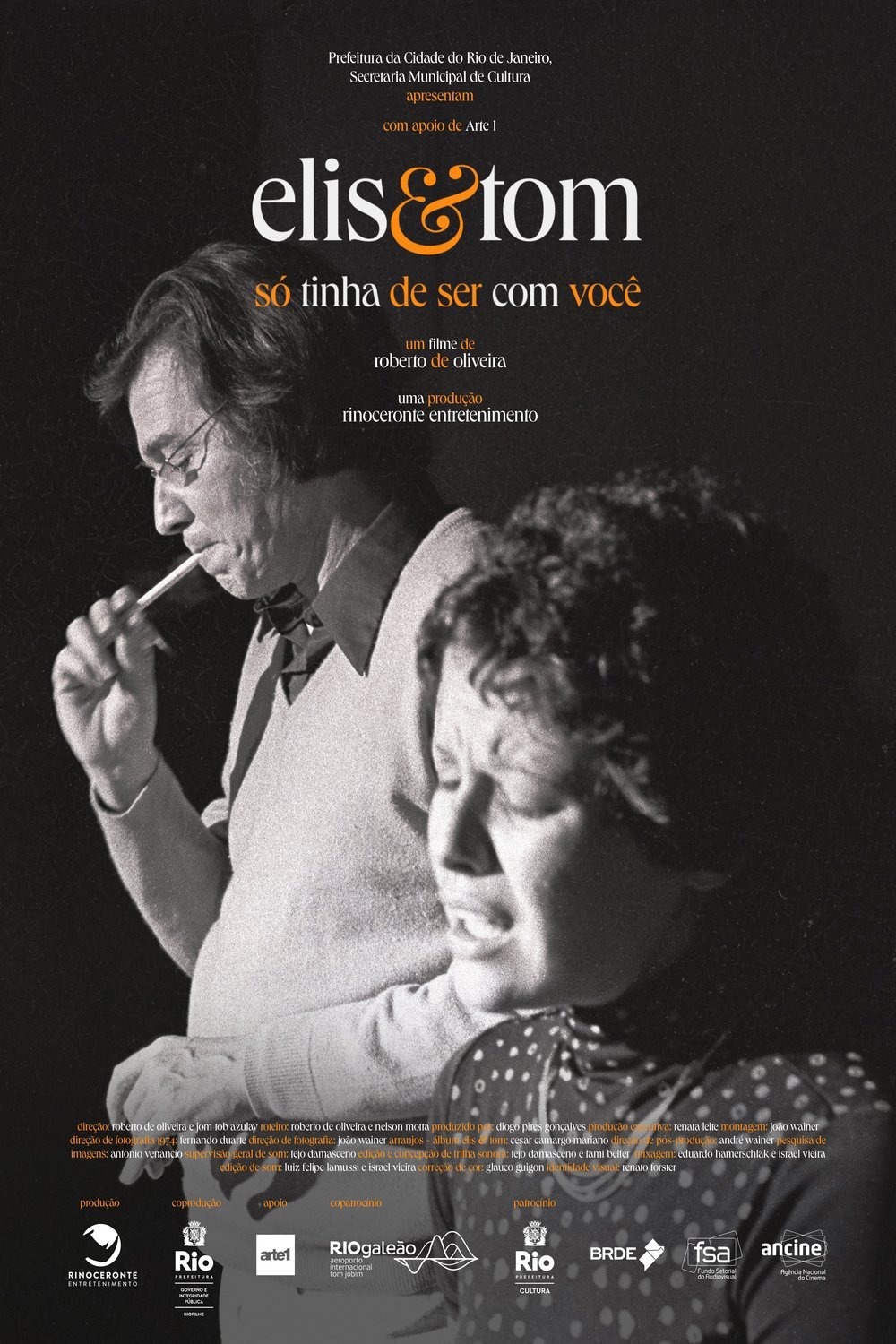 L'affiche originale du film Elis et Tom v.f. en portugais