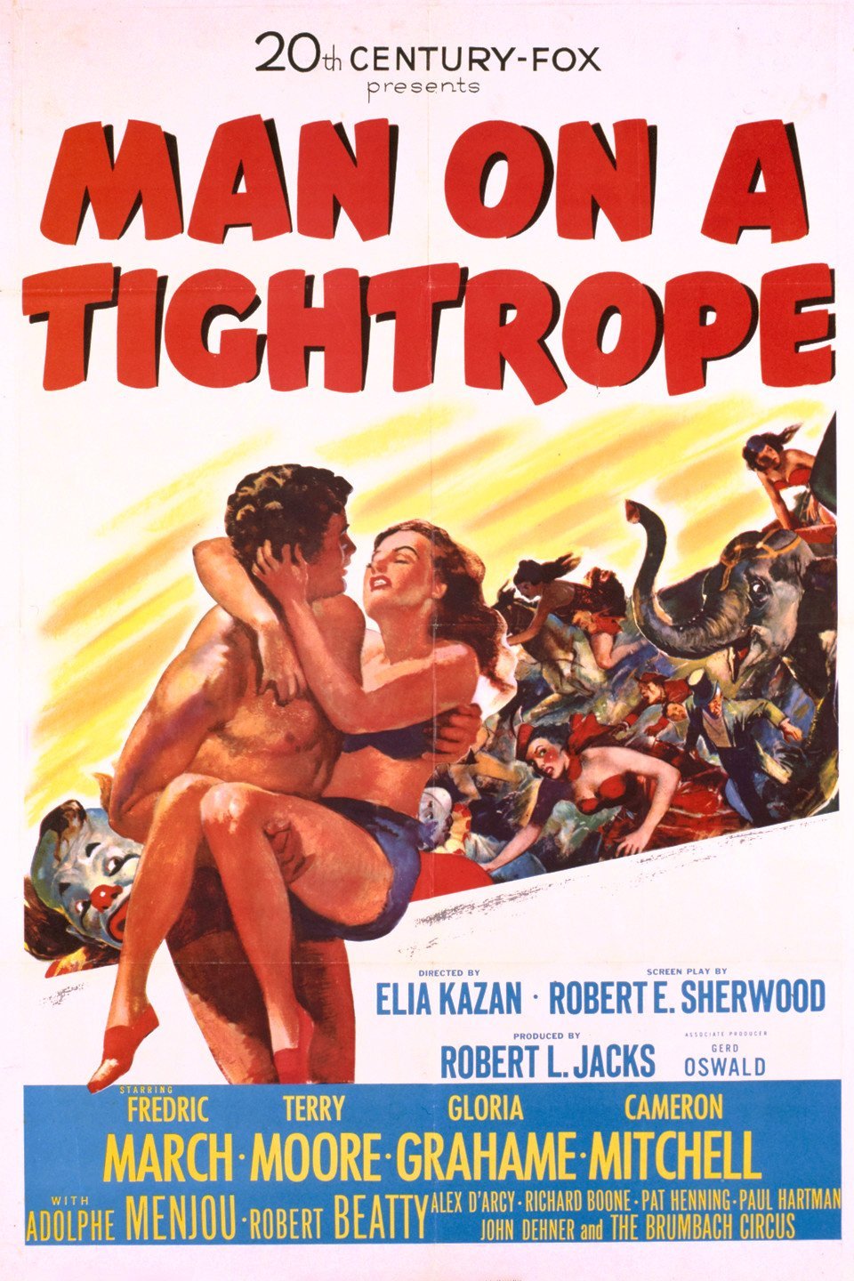 L'affiche du film Man on a Tightrope