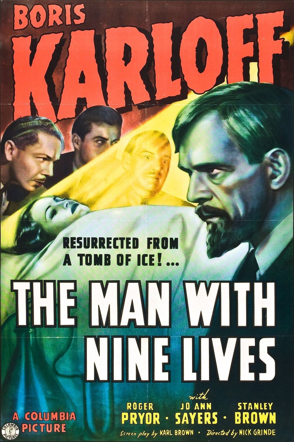 L'affiche du film The Man with Nine Lives
