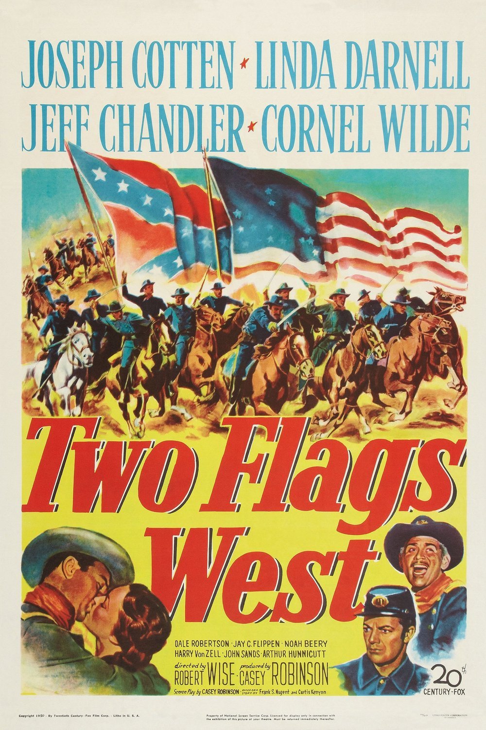 L'affiche du film Two Flags West