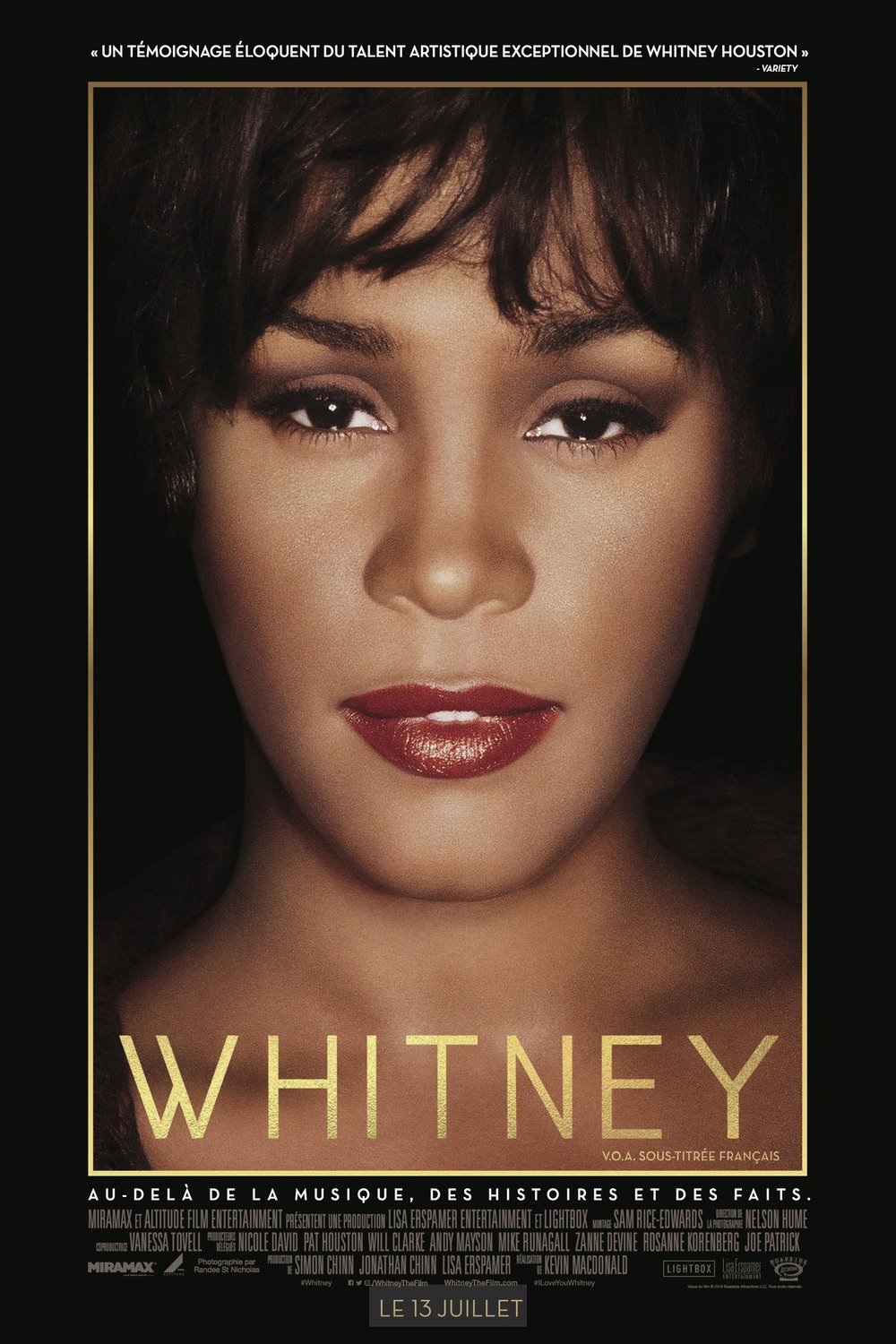 L'affiche du film Whitney v.f.