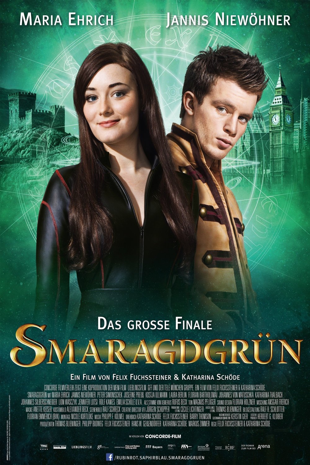 L'affiche originale du film Emerald Green en allemand