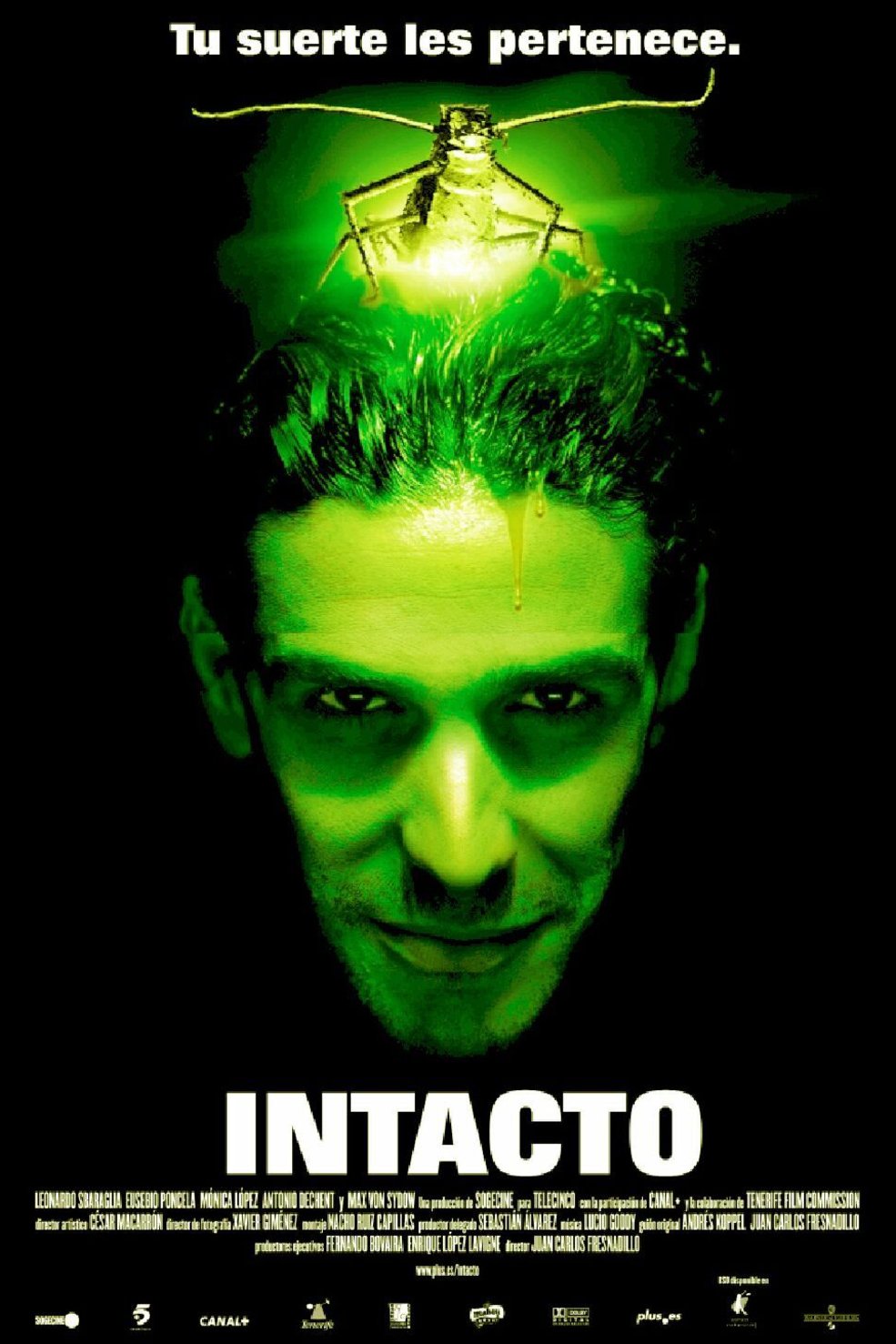 L'affiche originale du film Intacto en espagnol