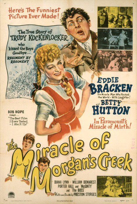 L'affiche du film Miracle of Morgan's Creek