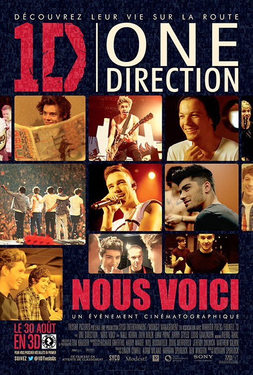 L'affiche du film One Direction: Nous voici