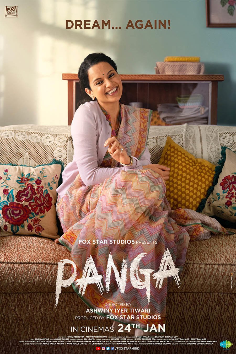 L'affiche originale du film Panga en Hindi