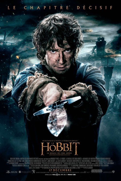 L'affiche du film Le Hobbit: La Bataille des Cinq Armées