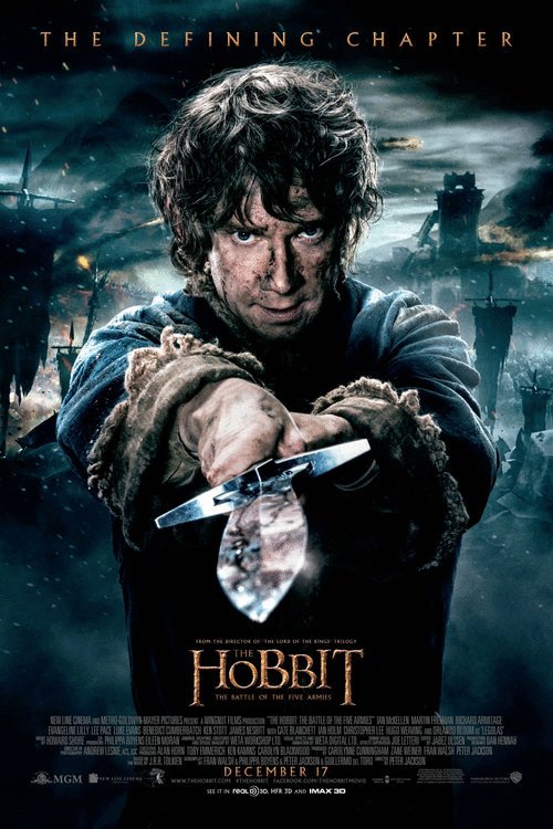 L'affiche du film The Hobbit: The Battle of the Five Armies