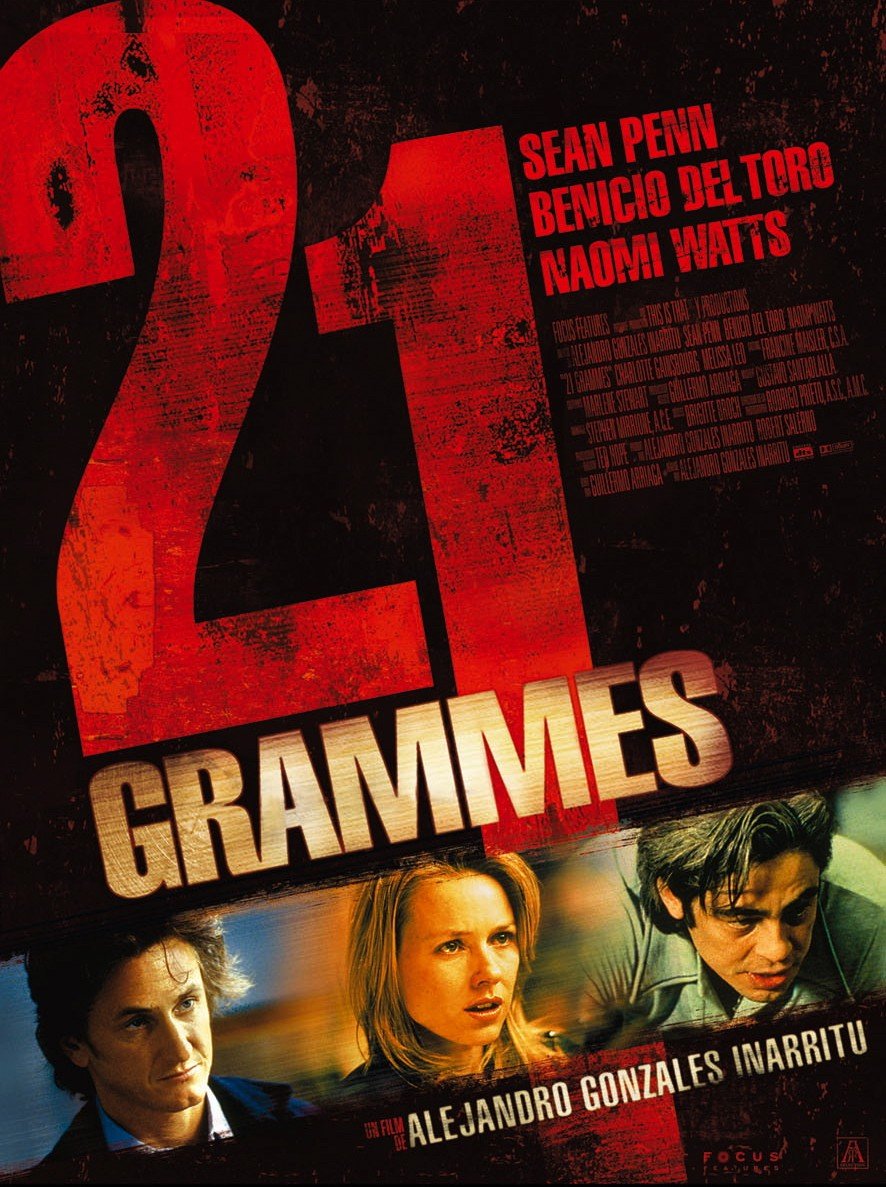 L'affiche du film 21 Grammes v.f.