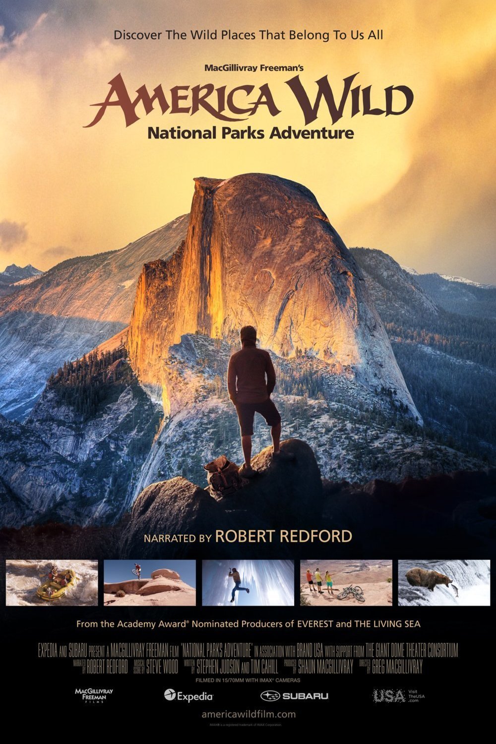 L'affiche originale du film Amérique Sauvage: Au coeur des parcs nationaux en anglais