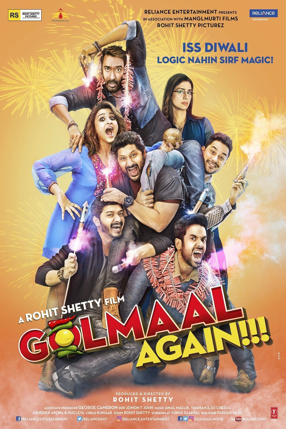 L'affiche du film Golmaal Again