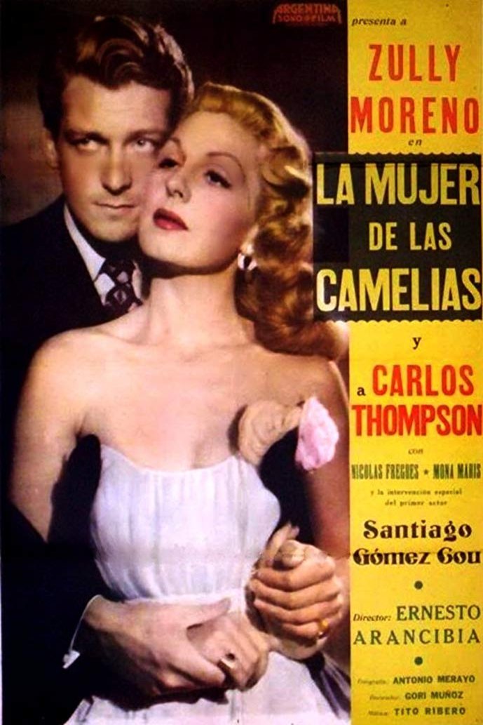L'affiche originale du film The Lady of the Camelias en espagnol