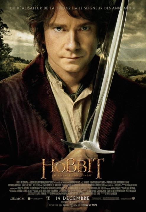 L'affiche du film Le Hobbit: Un voyage inattendu