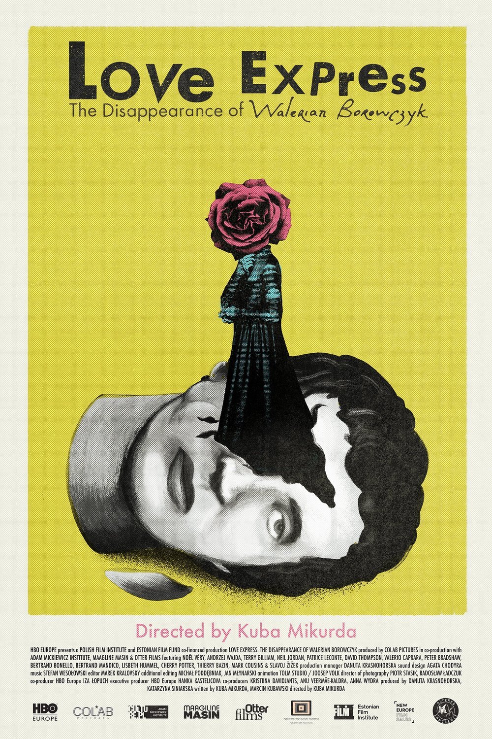 Polish poster of the movie Love Express. The Disappearance of Walerian Borowczyk