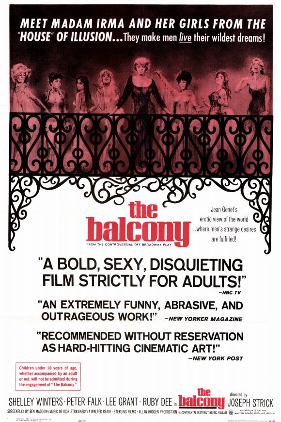 L'affiche du film The Balcony