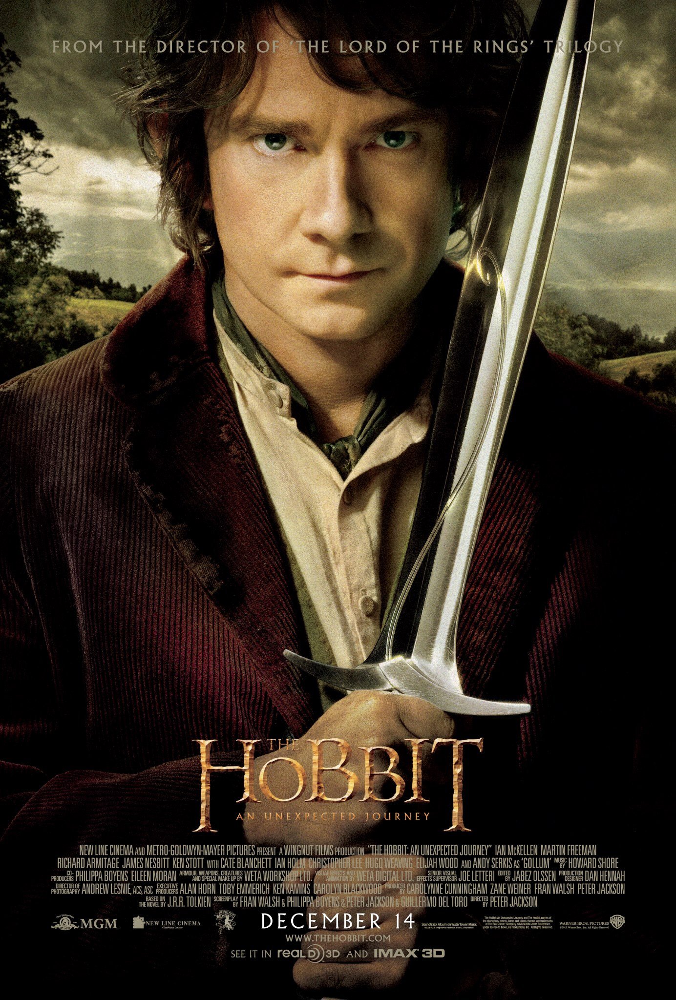 L'affiche du film The Hobbit: An Unexpected Journey