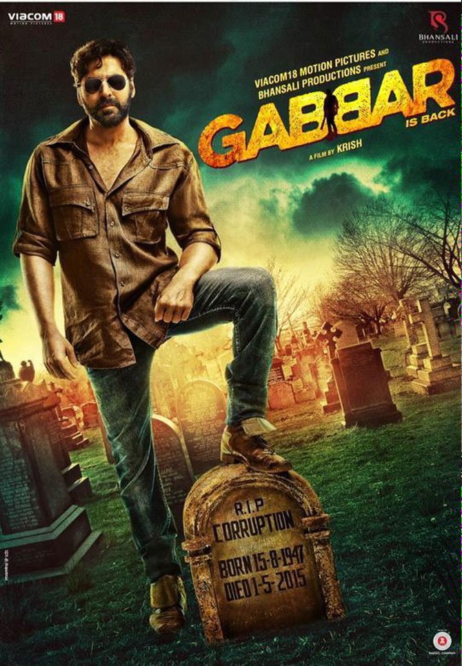 Hindi poster of the movie Gabbar is Back