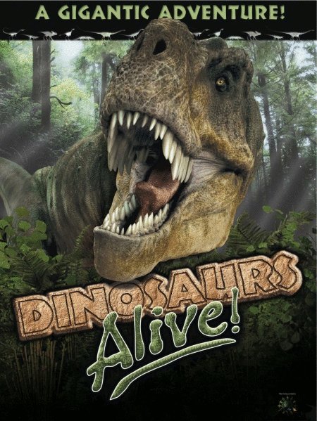 L'affiche du film Dinosaures vivants!
