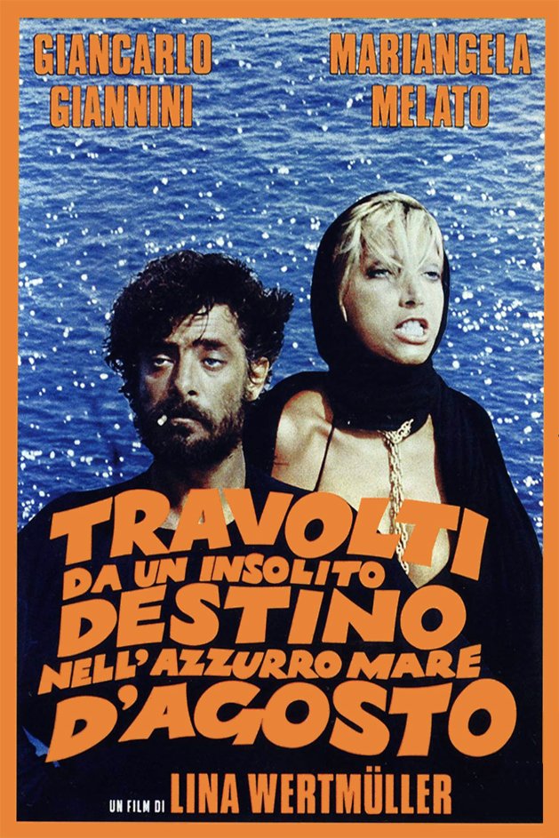 L'affiche originale du film Swept Away en italien