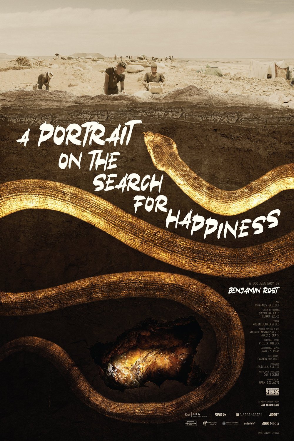 L'affiche originale du film A Portrait on the Search for Happiness en Afrikaans