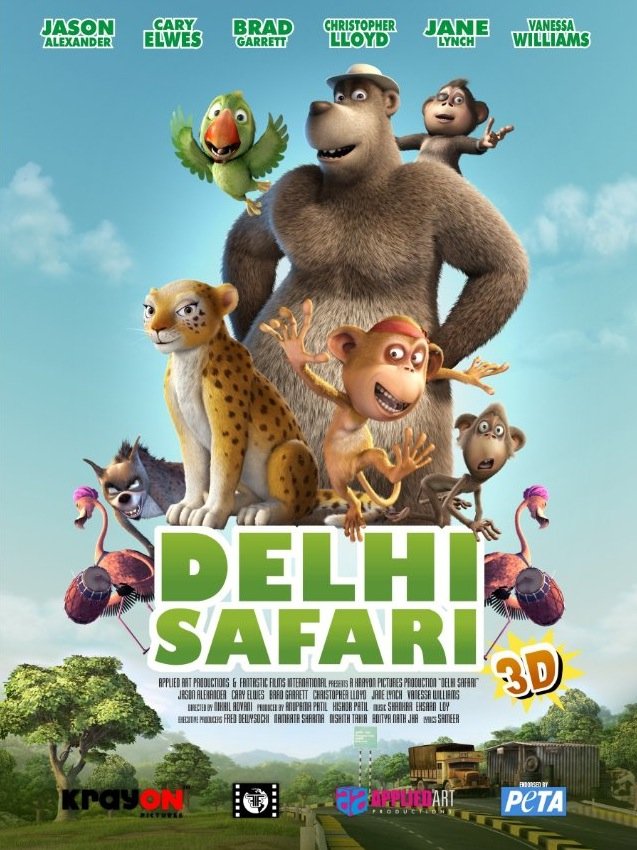 L'affiche originale du film Delhi Safari en Hindi