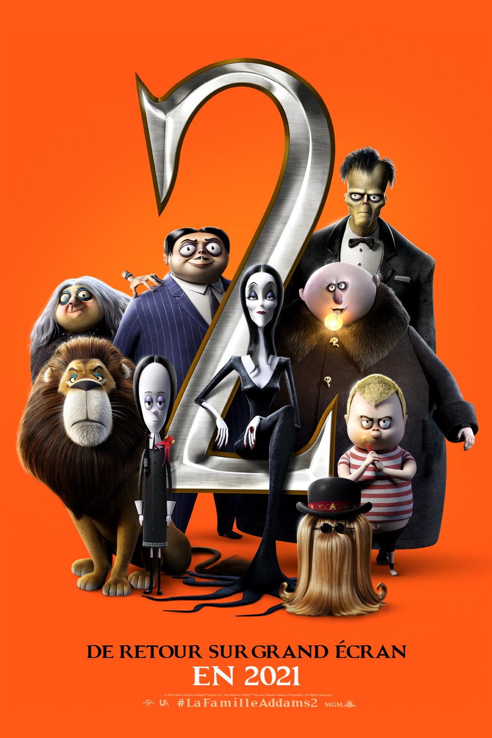 L'affiche du film La famille Addams 2