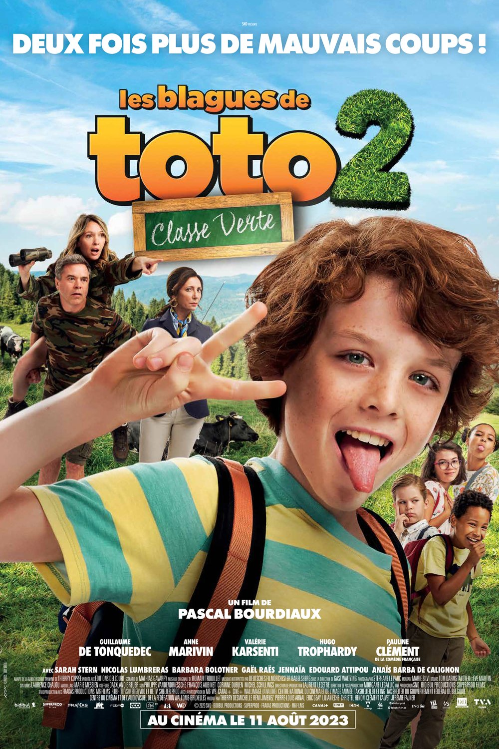L'affiche du film Les blagues de Toto 2 - Classe Verte