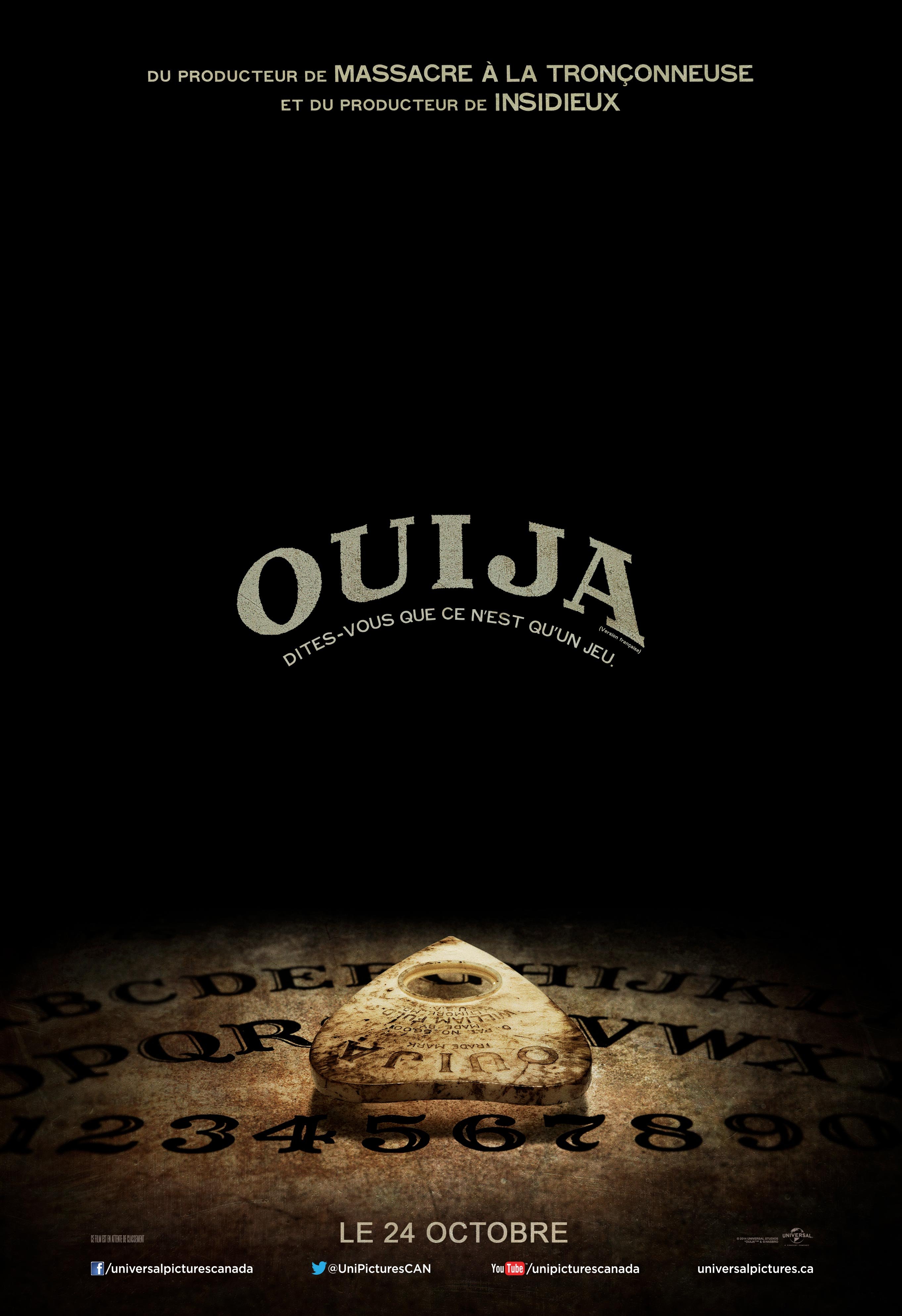 L'affiche du film Ouija v.f.