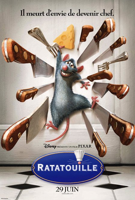 L'affiche du film Ratatouille v.f.