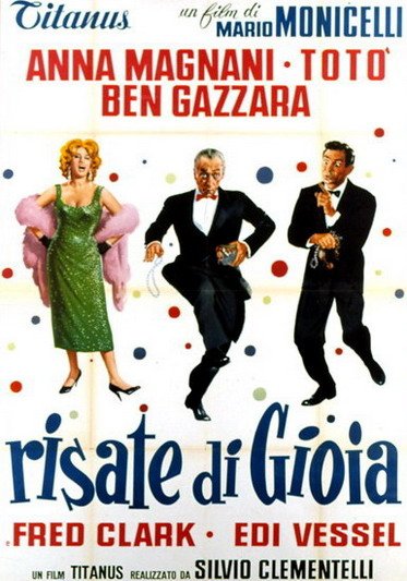 L'affiche originale du film Larmes de joie en italien
