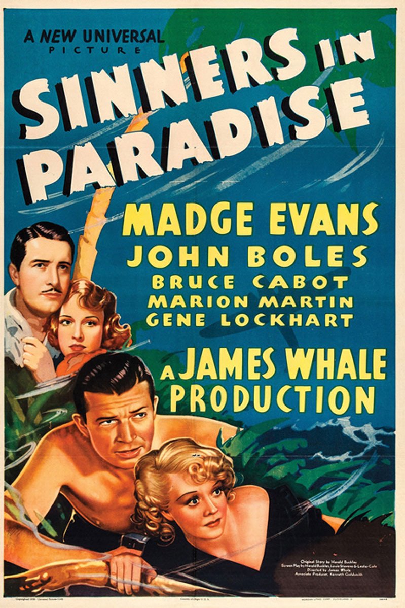 L'affiche du film Sinners in Paradise