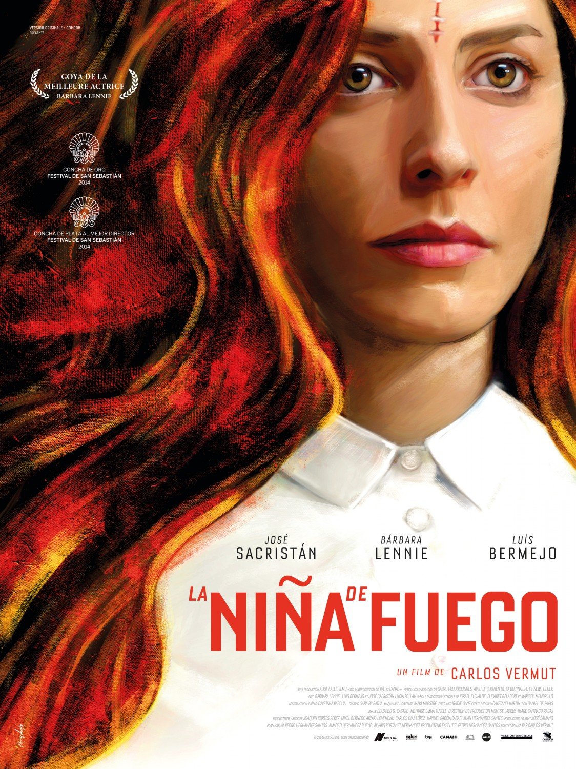 Spanish poster of the movie La Niña de fuego