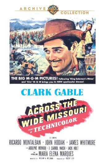 L'affiche du film Across the Wide Missouri