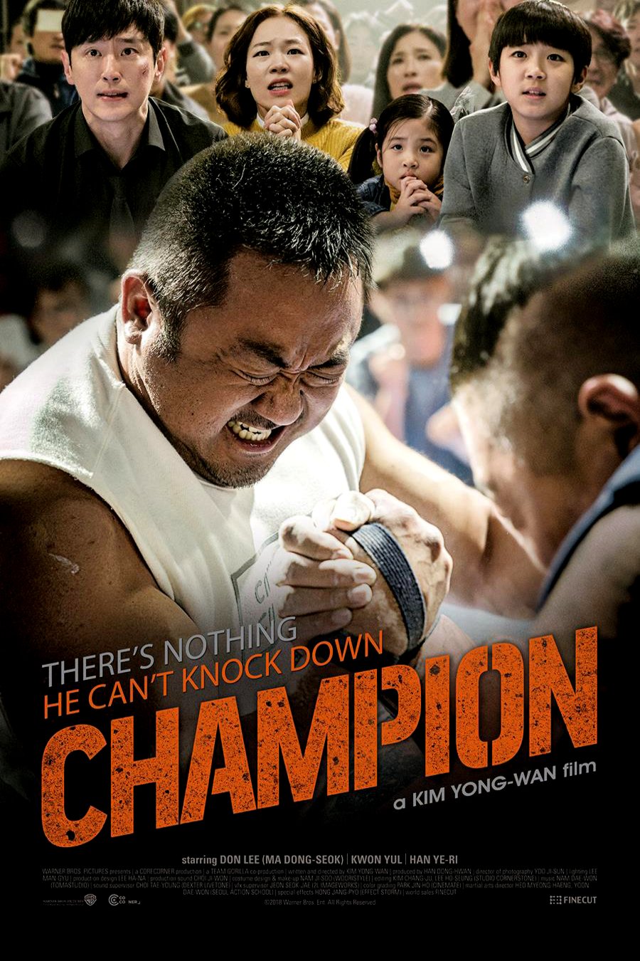 L'affiche originale du film Champion en coréen