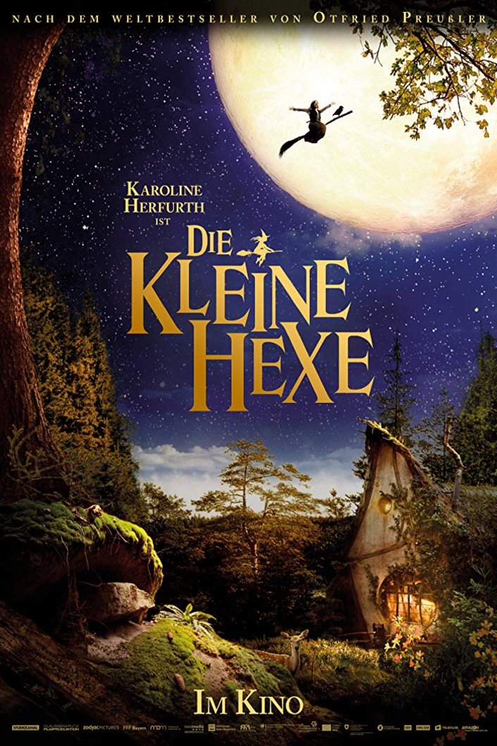 L'affiche originale du film La Petite sorcière en allemand