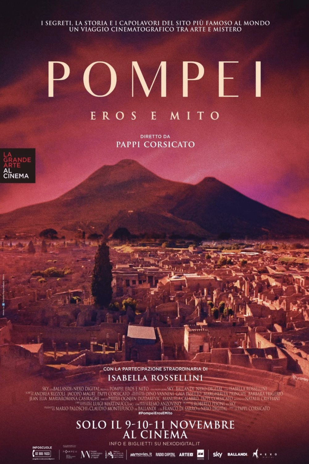L'affiche originale du film Pompei - Eros e mito en anglais