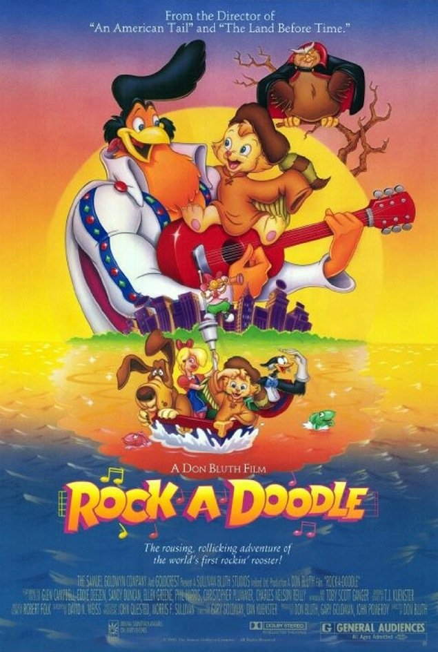 L'affiche du film Rock-A-Doodle