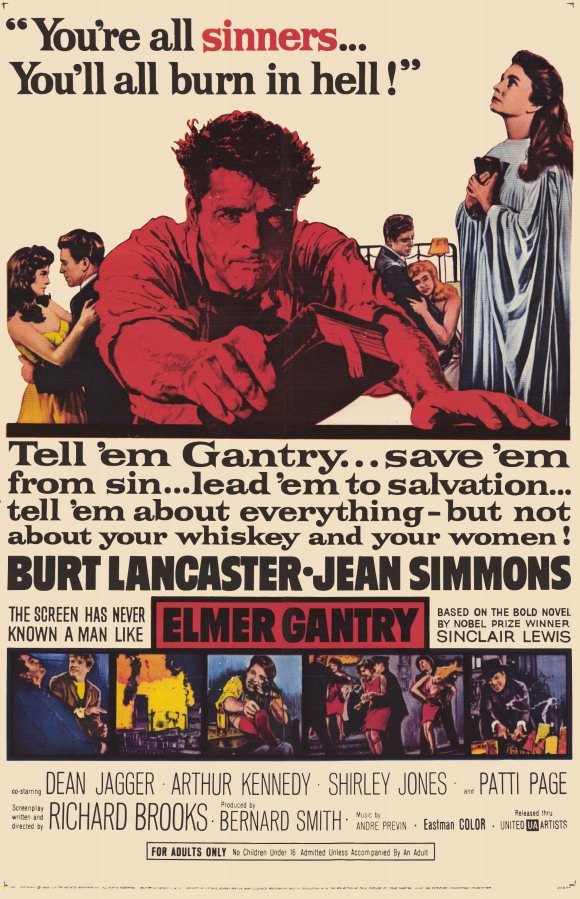 L'affiche du film Elmer Gantry
